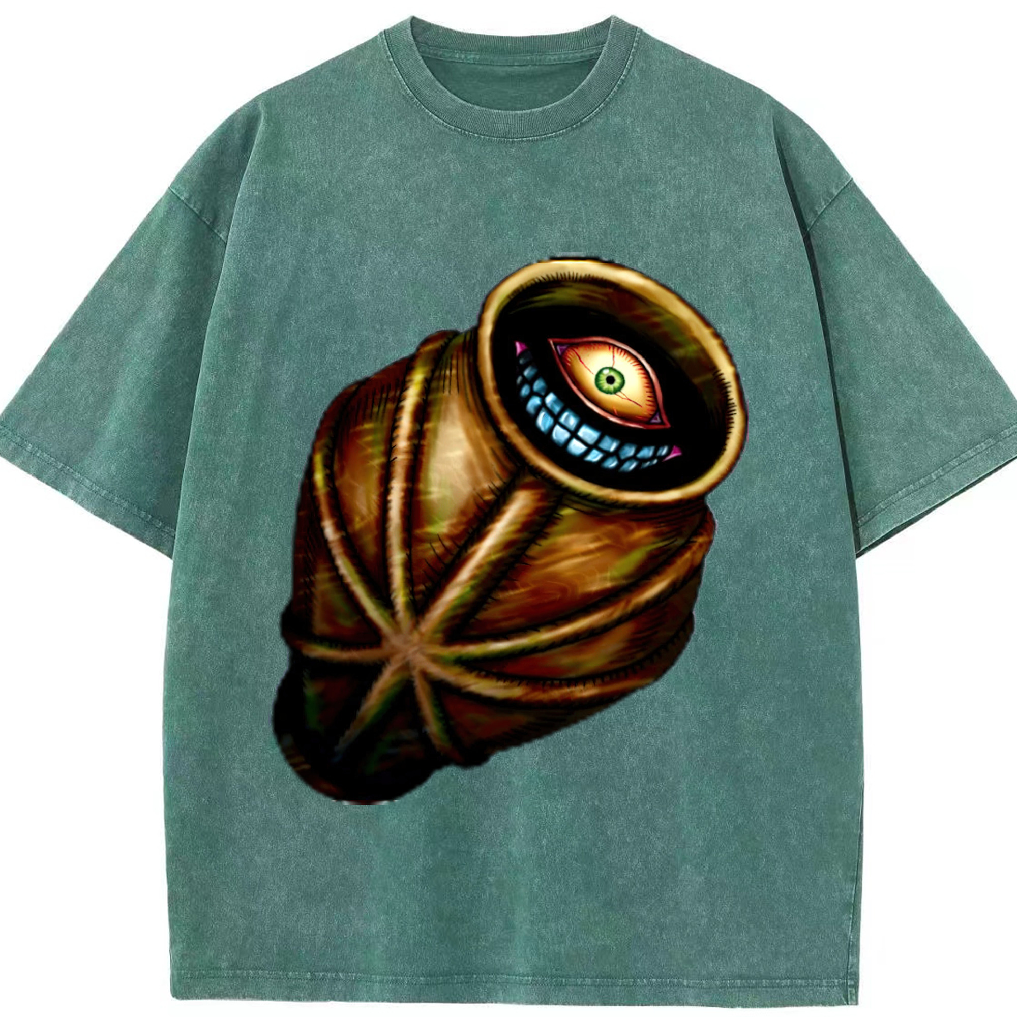 （画像用） 遊☆戯☆王 Yu-Gi-Oh! 綿100% ヴィンテージ風 半袖Tシャツ（フロントプリント）